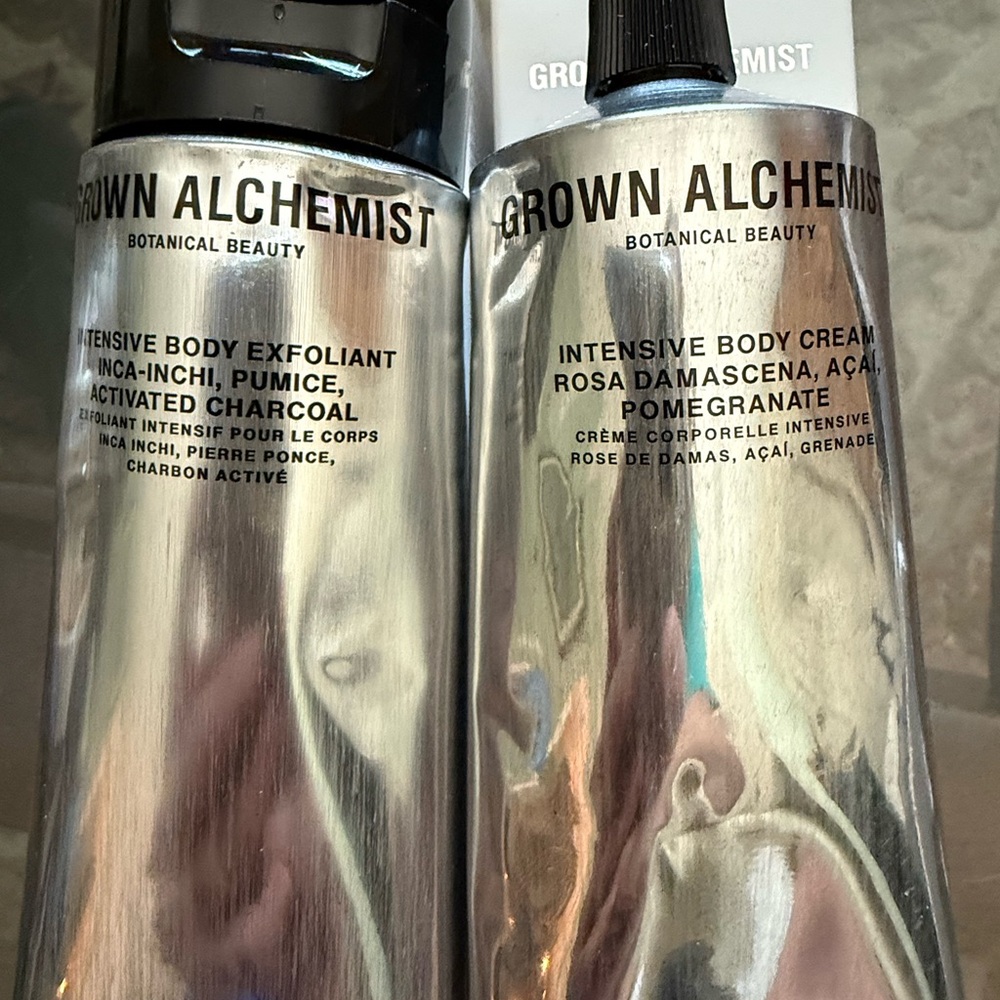 Grown Alchemist Intensive Body Cream & Body Exfoliant (2-piece set) new in box